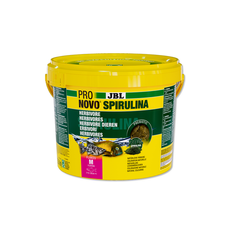 Hrana pesti acvariu JBL ProNovo SPIRULINA FLAKES M 5.5 L - imagine 3
